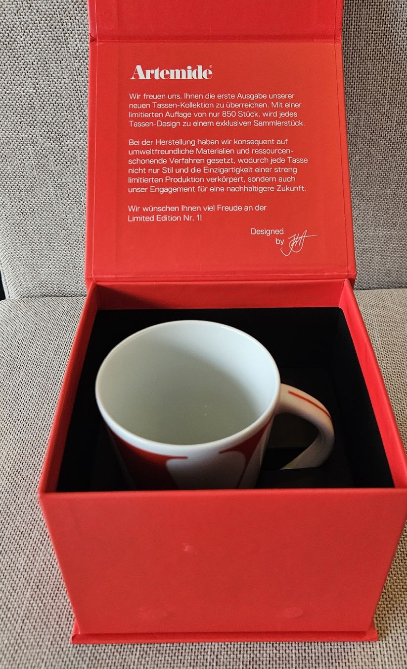 Tassen: Artemide Tasse Limited Edition Nr. 1 – Neu und originalverpackt aus Oberrohrdorf von katzenkoch 1