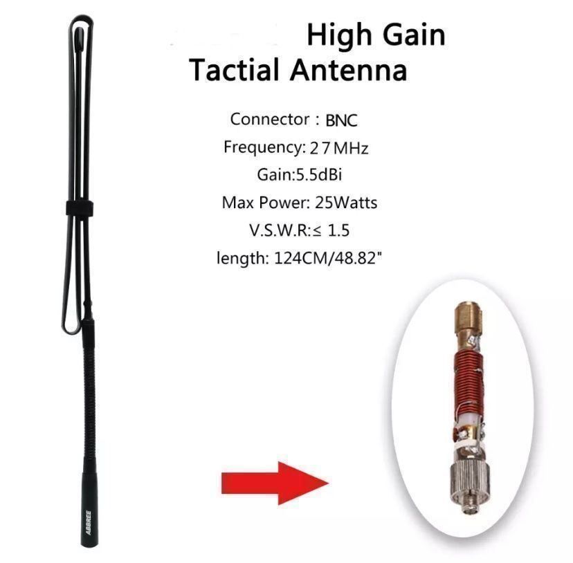 Radiocomunicazione: CB-Funk Handfunkgerät Antenne BNC-Male 124 cm – Nuovo e nell'imballaggio originale da St. Gallen venduto da Radiomania-Schweiz 4