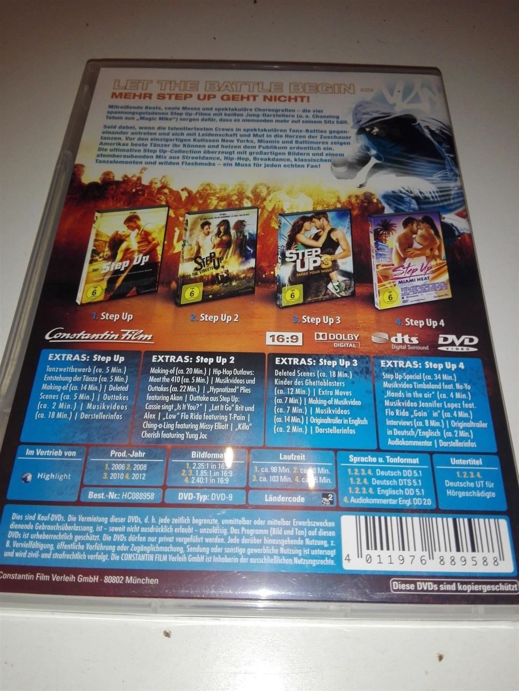 Alle DVDs: Step Up - Collection (1-4)            > DE & EN <    4-DVD's – Gebraucht aus St. Gallen von elkapone 5