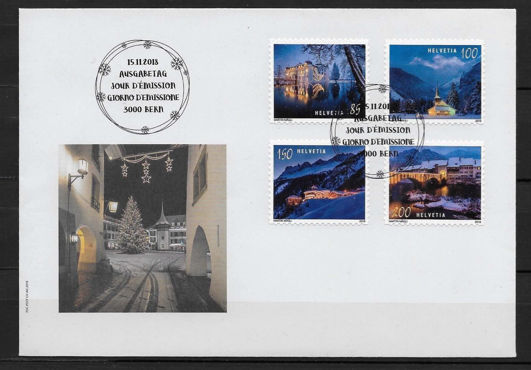 Tutti i francobolli: F1707 - FDC Noel 2018 – Usato da Trélex venduto da Phil_Albert