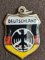 Silber 800 Schmuckanhänger emailliert, ca. 1.5cm DEUTSCHLAND