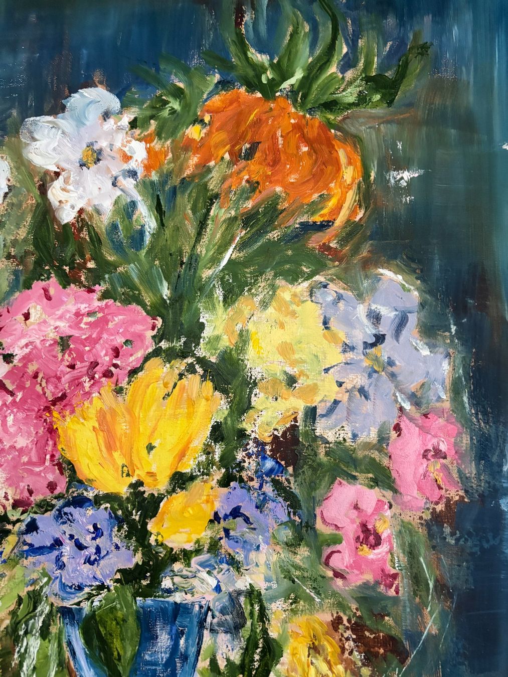 Dipinti: Gemälde Blumenstrauss in Vase – Nuovo (secondo la descrizione) da Cham venduto da Felha 7