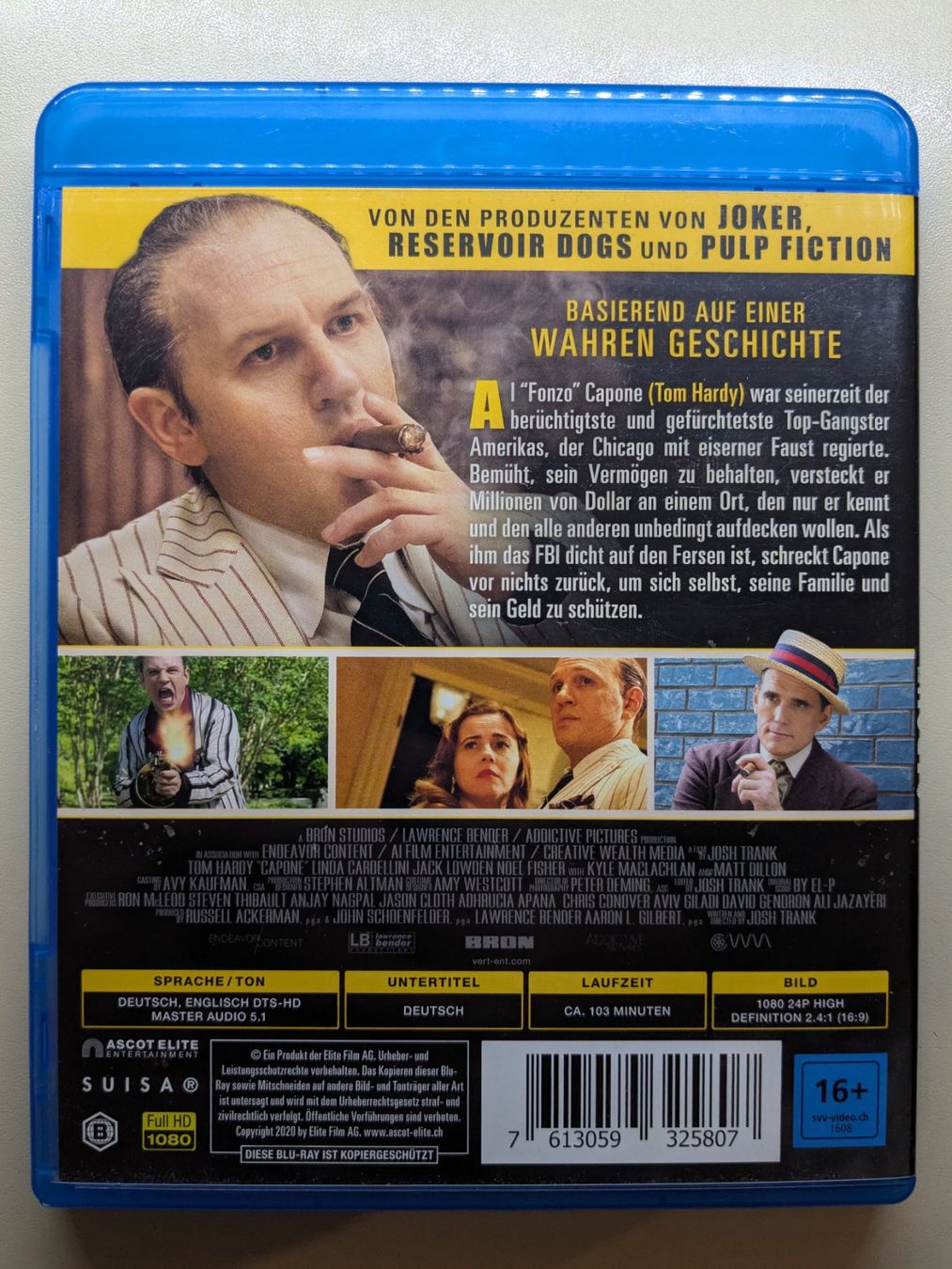 Alle DVDs: "Capone" mit Tom Hardy [Blu-ray] – Gebraucht aus Port von gecotom 1