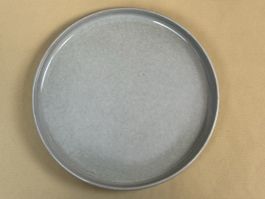Graue Servierplatte/Untersetzer, Ø 20cm, neuwertig