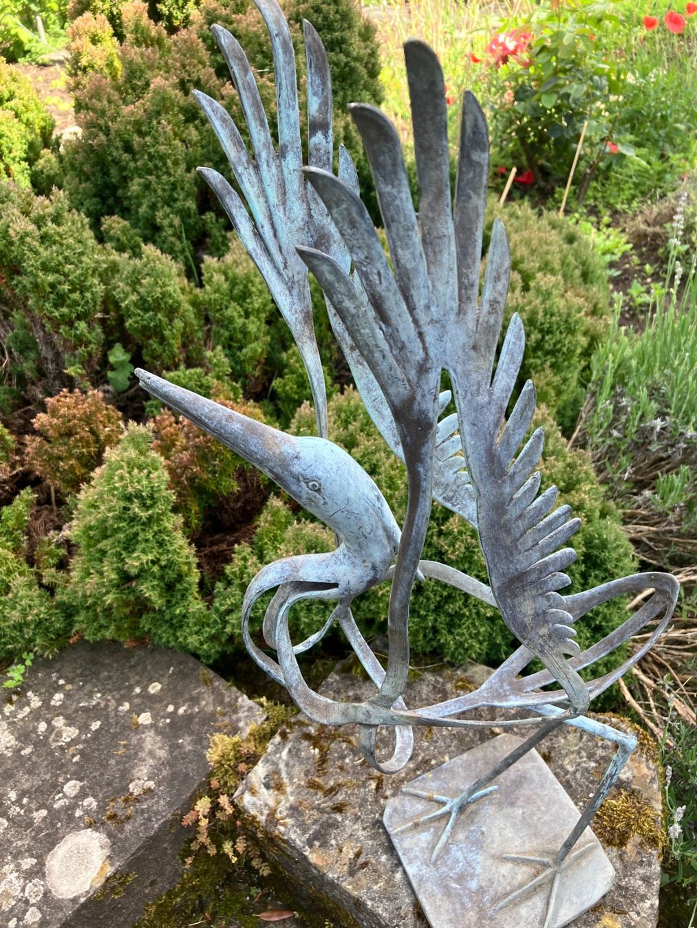Sculture & Statue: Eisenplastik, Reiher – Usato da Männedorf venduto da Amleto3 4