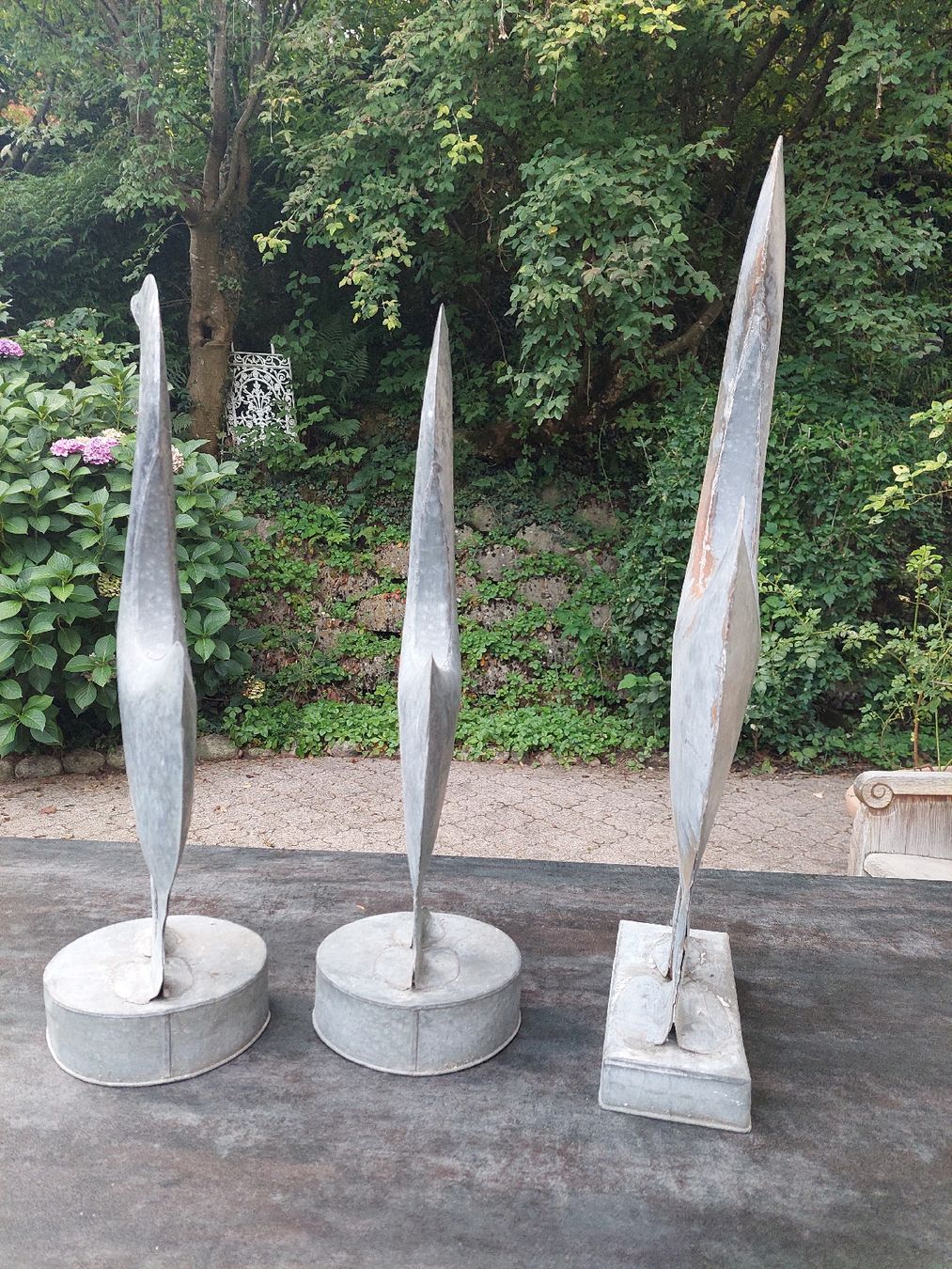Tutte le decorazioni: Gartendeko: 3 grosse Metallgänse – Usato da Brunnen venduto da Livianda 3