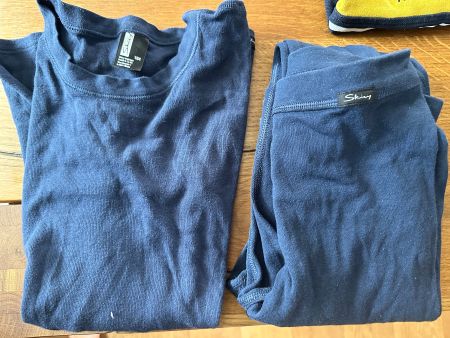 Skinny lange Unterwäsche 2 Oberteile 1 Hose Gr. 164