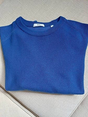 NEUwertig: BRAX Herren Strickpullover, Gr. M royalblau