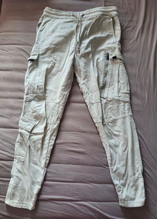 Pull&Bear Cargo Pants, Light Beige, Size L [34]