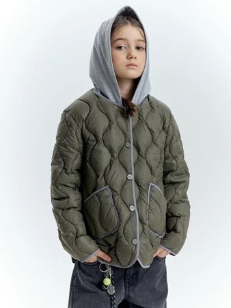 Coole Kinder Steppjacke mit Kapuze, Gr. 146/152, Top!