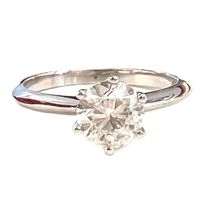 1.01ct. G/SI Einkaräter Solitärring Weissgold: statt 9.900,-