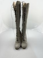 Pinko Lace-up Suede Wedge Boots sz 37