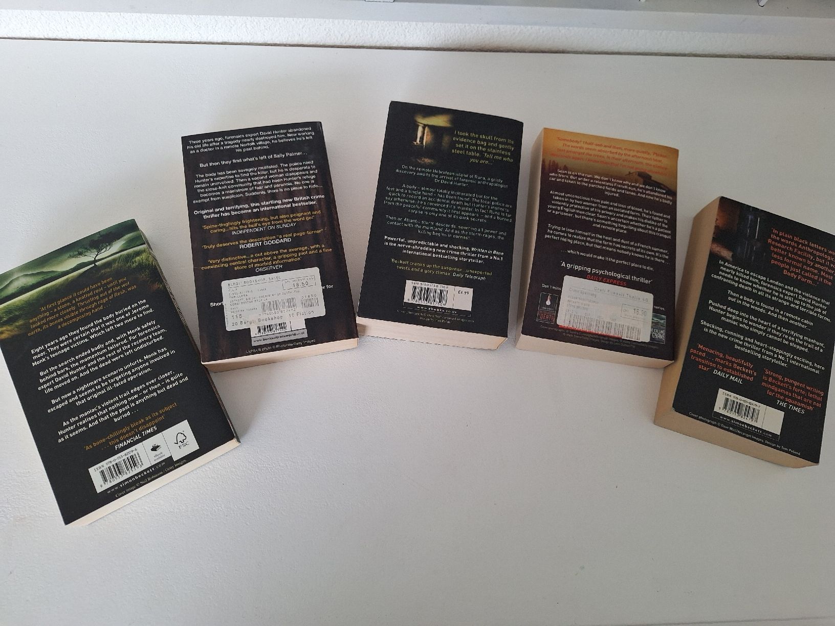 Libri: 5 Simon Beckett books ENGLISH – Usato da Aesch BL venduto da ChezToKa 1
