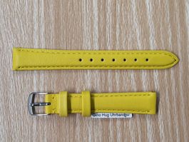 Uhrenband Leder 14mm, neu, sehr weiches Leder, Hug Uhrband