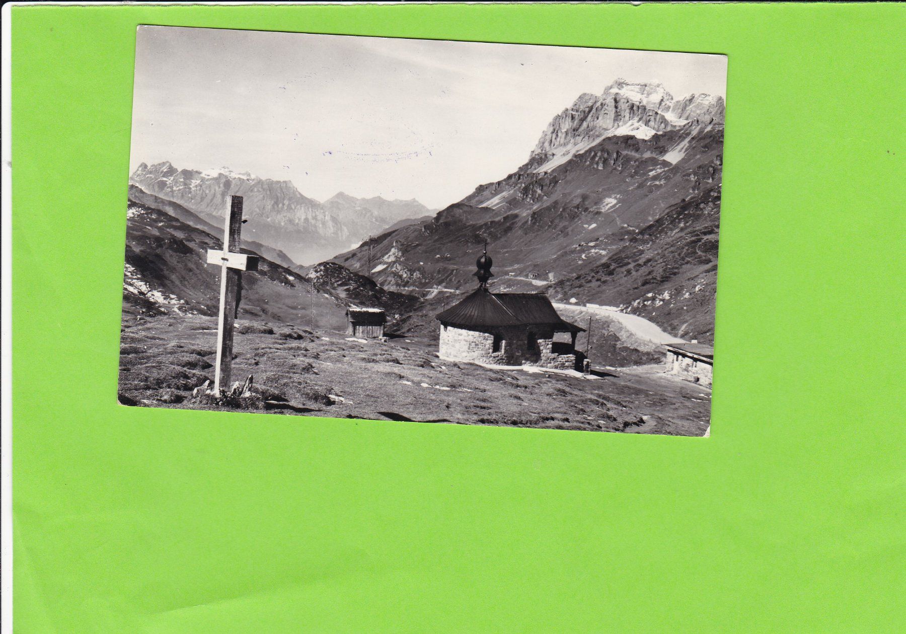 Cartoline postali: Klausen-Passhöhe mit Kapelle – Usato da St. Peterzell venduto da neckertal