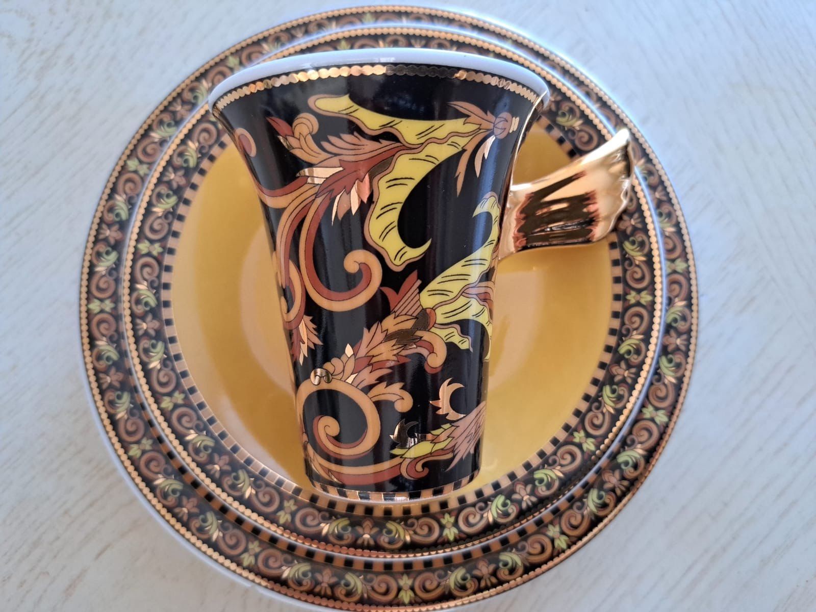 Versace Set di piatti: Kaffee-Set von VERSACE Barocco – Nuovo (secondo la descrizione) da Neuhausen am Rheinfall venduto da mariess 1