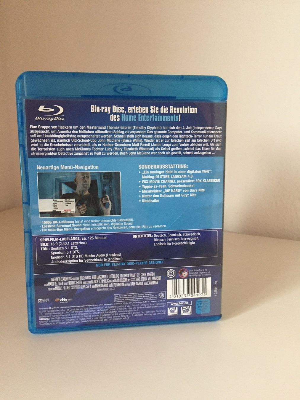 Tutti i DVDs: Stirb Langsam 4.0 (2007) - bluray – Usato da Liestal venduto da Adam-Grey 2