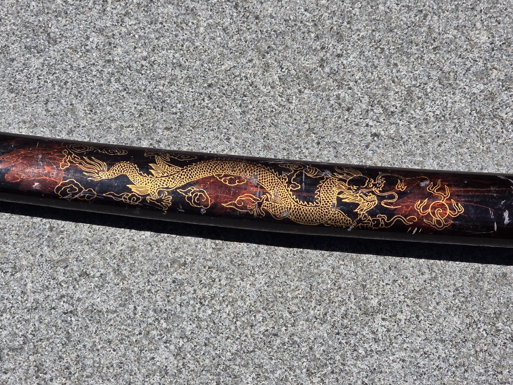 Arte internazionale: Dekoratives Schwert mit Drachenmotiv und Scheide – Usato da Alberswil venduto da mario889 2