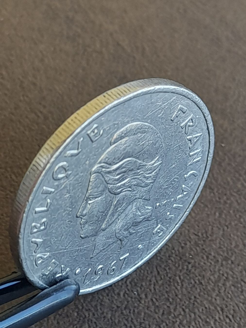 Alle Münzen: 20 francs 1967 Polynesien.  – Gebraucht aus Basel von Basel_20 6