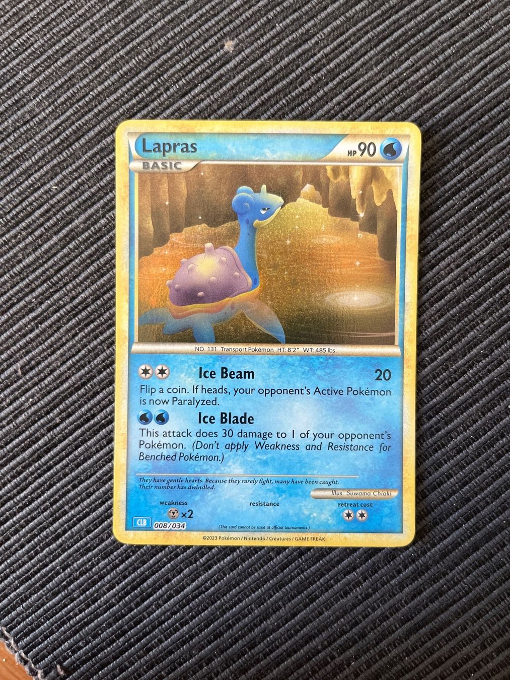 Pokémon Carte collezionabili: Pokemon Lapras Holo CLB Classic Collection – Nuovo (secondo la descrizione) da Wabern venduto da Collectfun