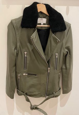 Muubaa Leather 2-in-1 Weste und Jacke Lederjacke -wie Sandro
