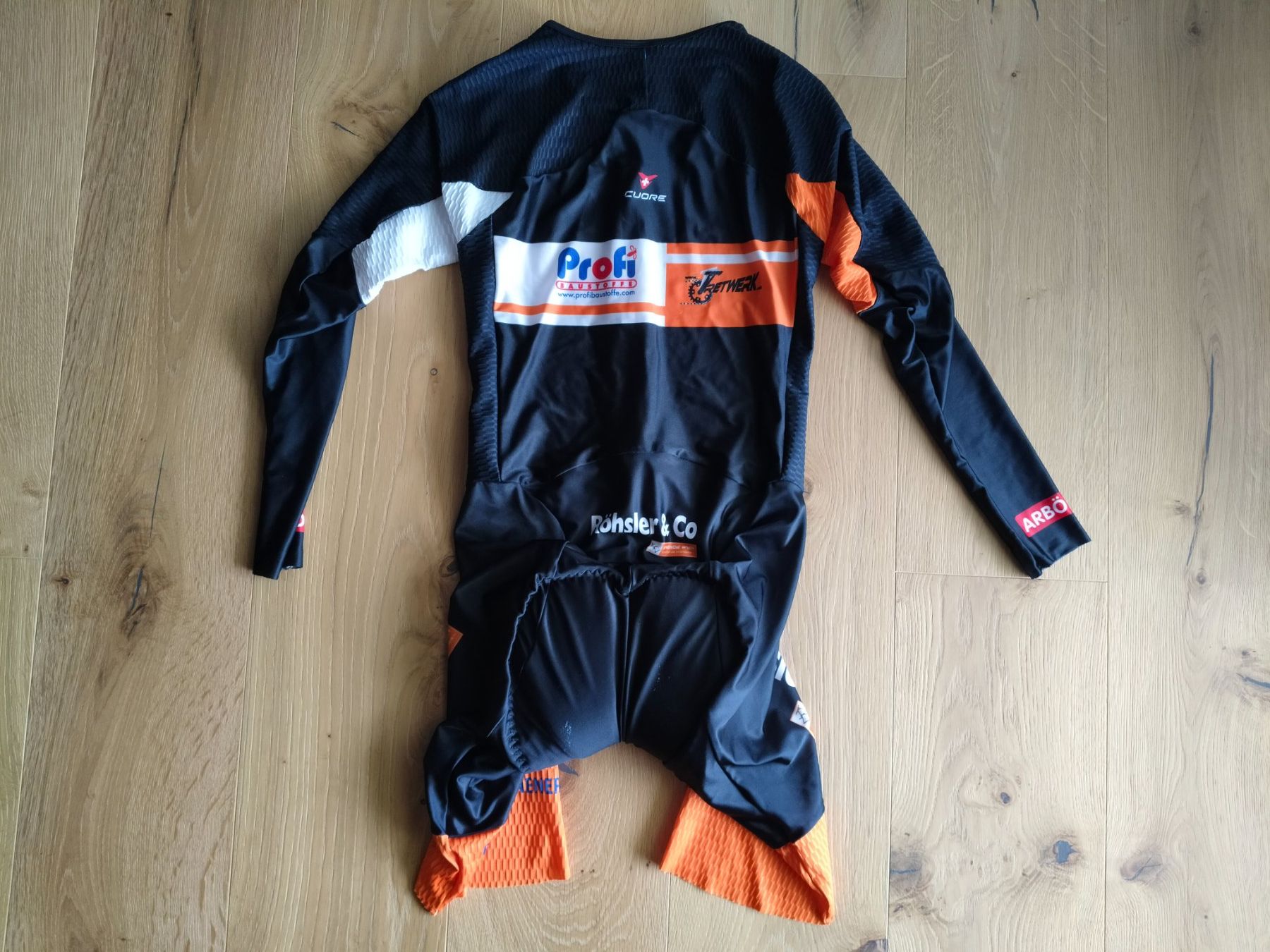 Canottiere & Pantaloni: Cuore Team Zeitfahranzug Skinsuit Rennanzug – Usato da Triesen venduto da biketunerle 2