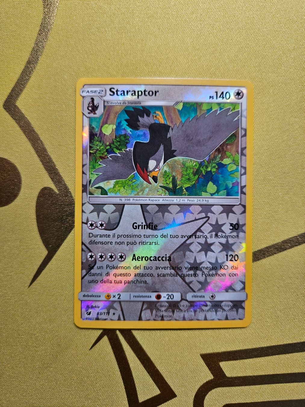 Pokémon Carte collezionabili: Crimson Invasion - Staraptor‪ – Usato da Bellinzona venduto da Pokemarco