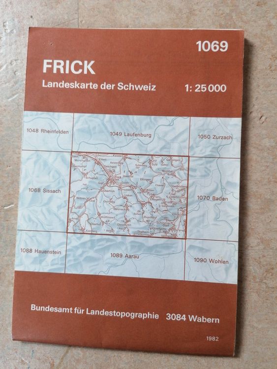 Frick 1069 Landeskarte der Schweiz 1982 / 1:25'000  Kaufen auf Ricardo