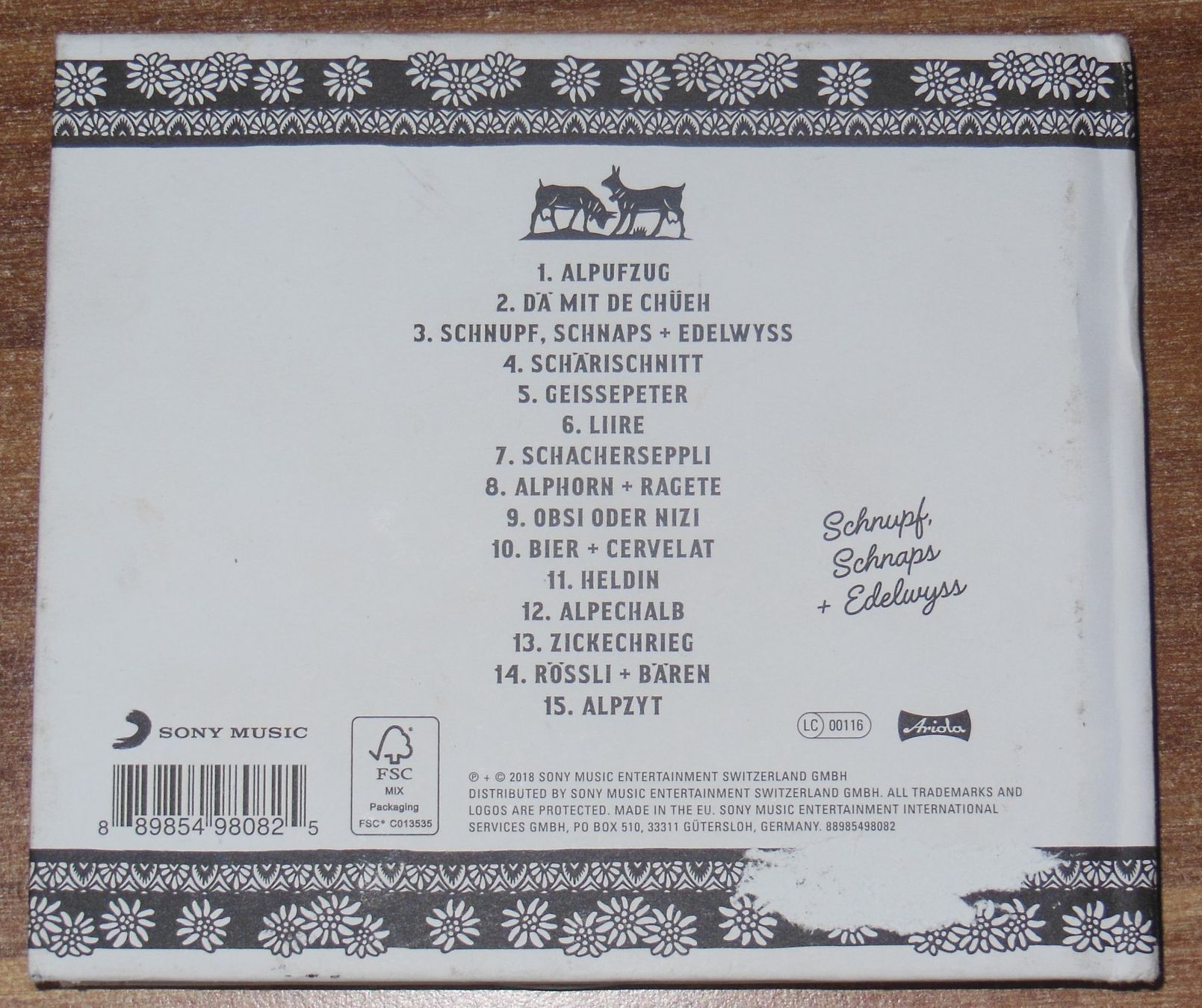 CDs: TRAUFFER - SCHNUPF, SCHNAPS + EDELWYSS CD – Gebraucht aus Münchwilen TG von ecudos10 2