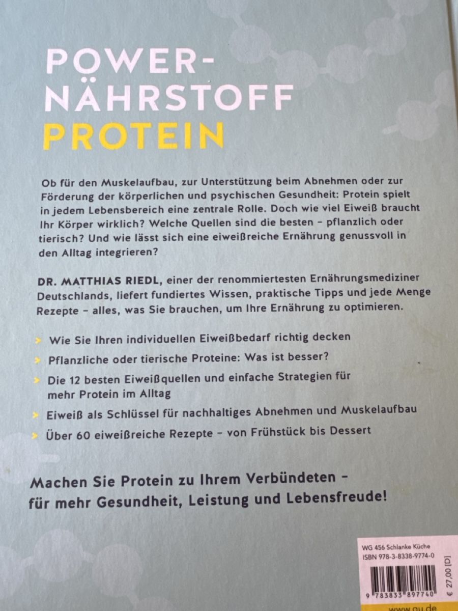 Libri: Kochbuch High Protein Rezepte neu – Nuovo (secondo la descrizione) da Kiesen venduto da Lus1984 2