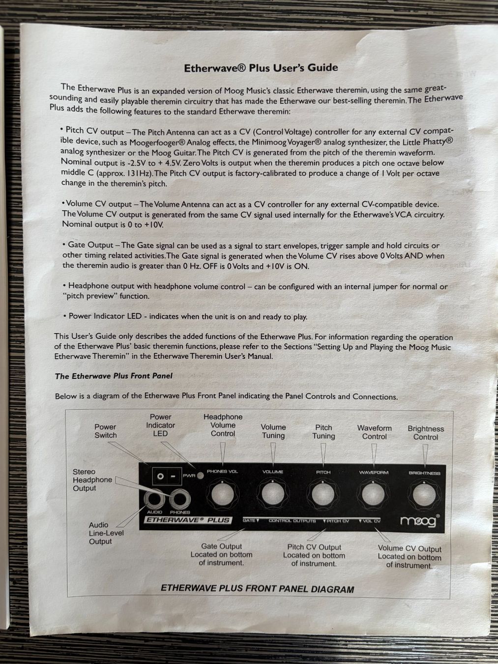 Moog Strumenti musicali: Moog Etherwave Plus Theremin Instrument Holz – Usato da Boll venduto da Andre078 8