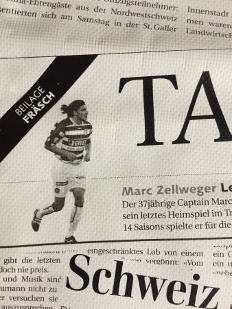 TASCHE ST.GALLER TAGBLATT Marc Zellweger FC SG  grün-weiss