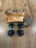 Brille mit 2 Sonnenbrille-Clips von Garrett Leight