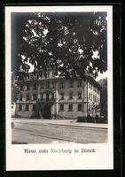 Zürich, Haus zum Rechberg mit Strassenp