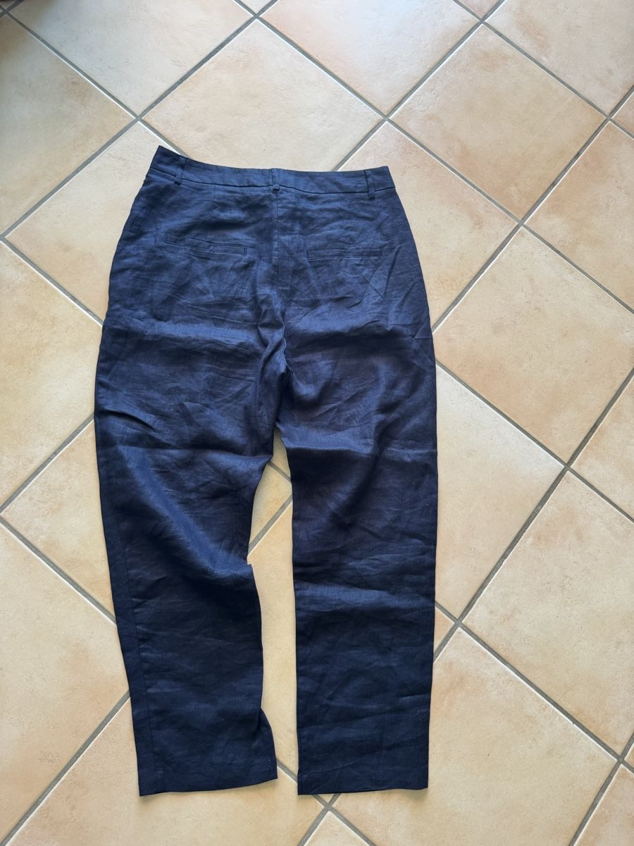 Manor Pantaloni: pantalon bleu marine 100%lin – Nuovo (secondo la descrizione) da Lonay venduto da nei_79jc 3