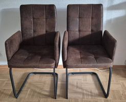 2 Wohnzimmerstühle Braun