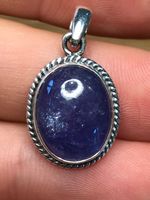 Tansanit / Tanzanite Anhänger Silber 925