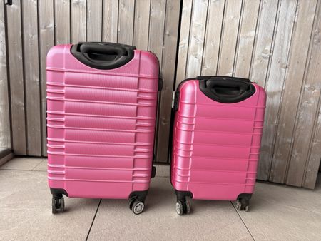 Pinke Reisekoffer, 2er Set, Sofort Verfügbar!