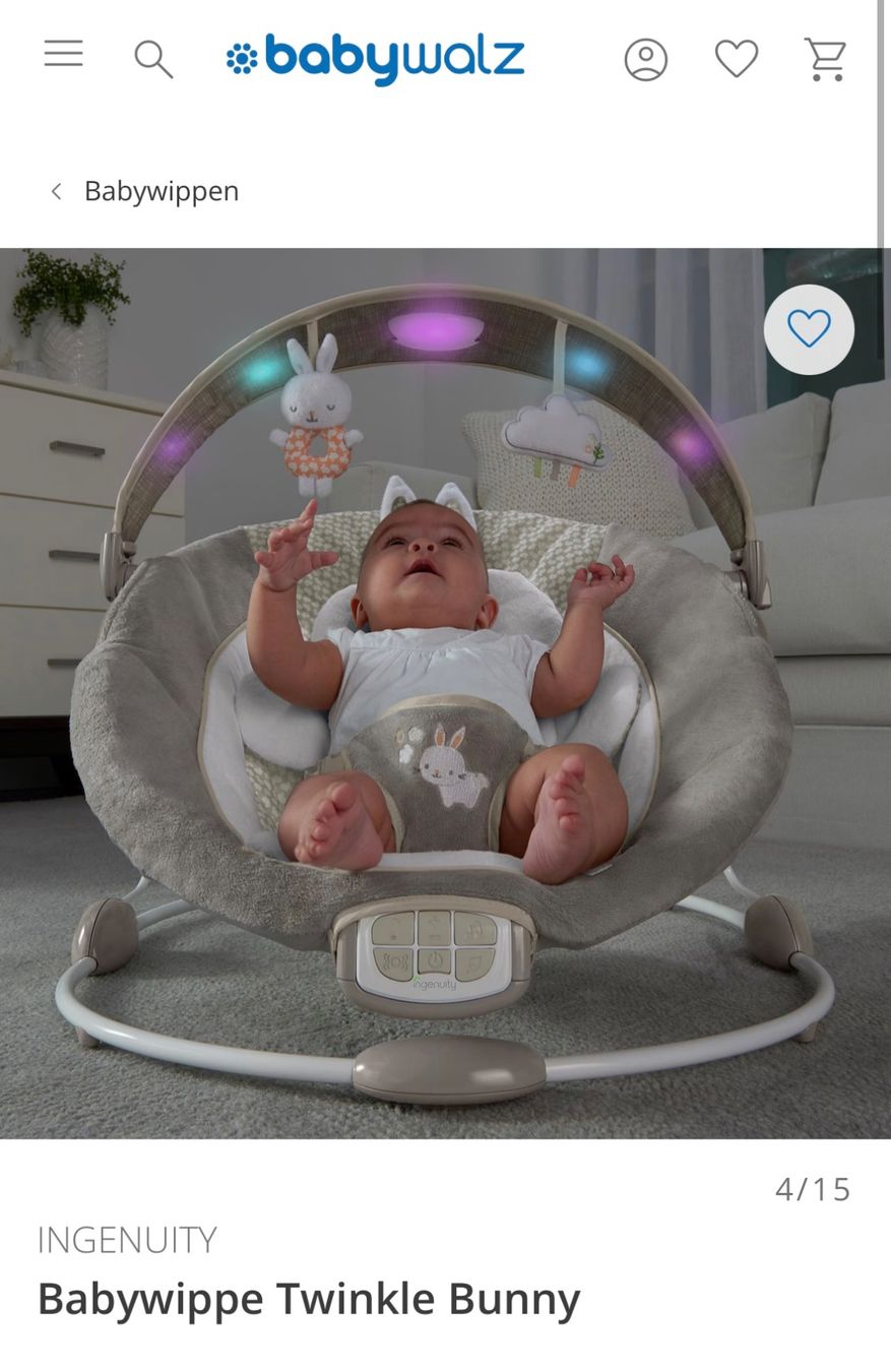 Sdraiette & Sdraiette a dondolo: Babywippe Ingenuity InLighten Bouncer – Nuovo e nell'imballaggio originale da Diepoldsau venduto da Tayiron