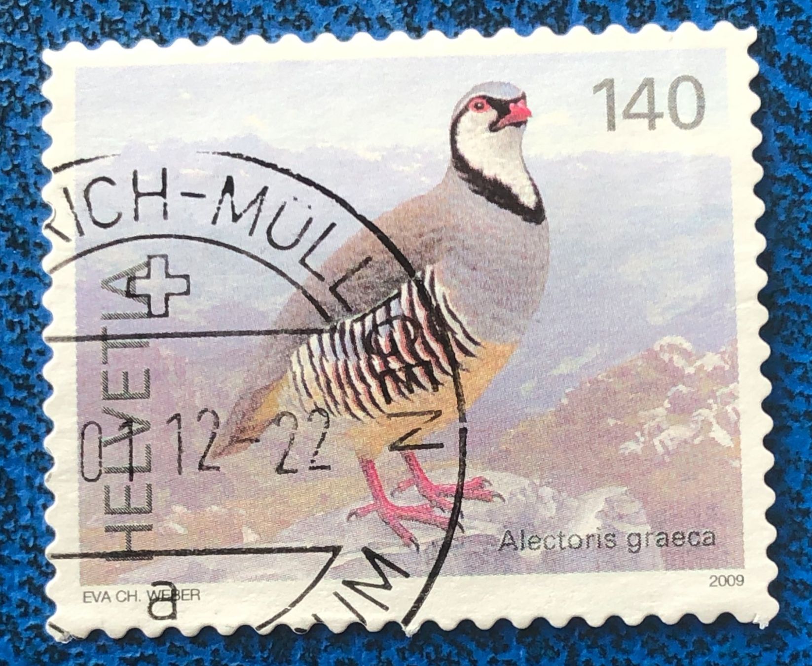 Tutti i francobolli: Nr. 1306 STEINHUHN GESTEMPELT  2009   – Usato da Aarau venduto da Billa007