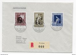 FL,FDC Gemälde 1952 Kat. 180.-