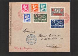 Flugbrief Bellinzona - Genéve , 21.Vlll.1932