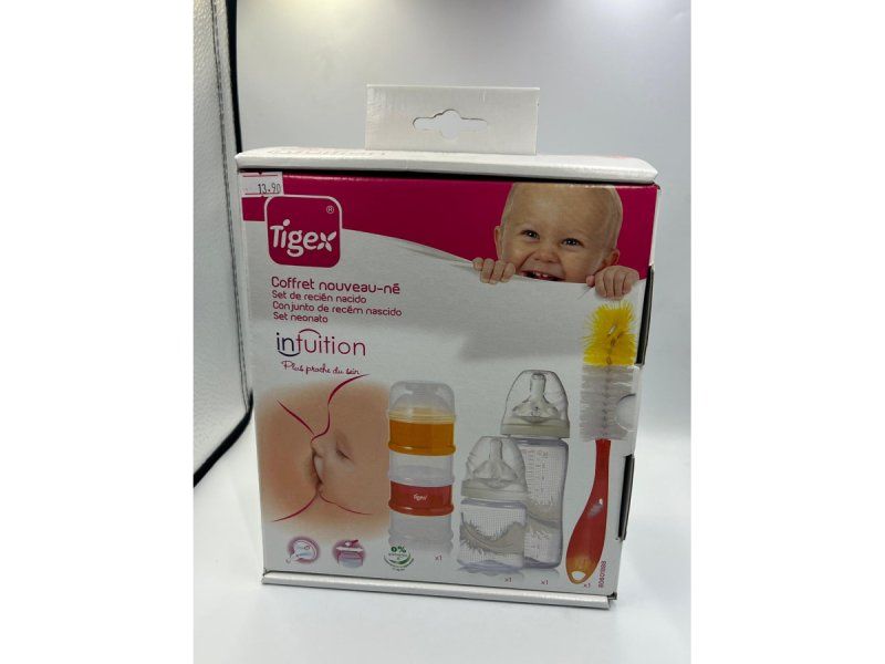 Tigex Intuition - Bottle Wide Mouth Second Age, Latex, 300 Ml, For 6 18 Months