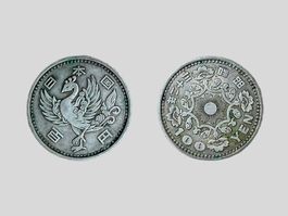 AB 1.- 100-Yen-Silbermünze 1957/58