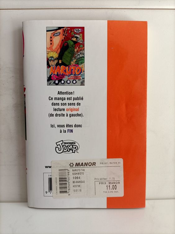 BD Manga Naruto -46- / Masashi Kishimoto / Kana 2009 (D'occasion) à