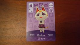 Animal Crossing amiibo Karte, Monique, Nr. 058