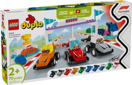 Lego Duplo 10445 F1 Team Racing Cars & Drivers Neu ungeöffne