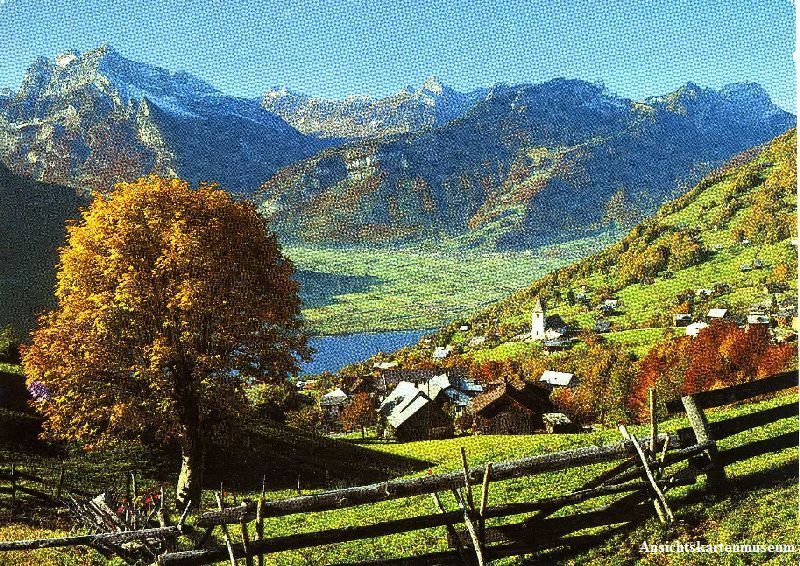 Cartoline postali: Amden - mit Walensee + c1970 – Usato da Emmenbrücke venduto da teestube