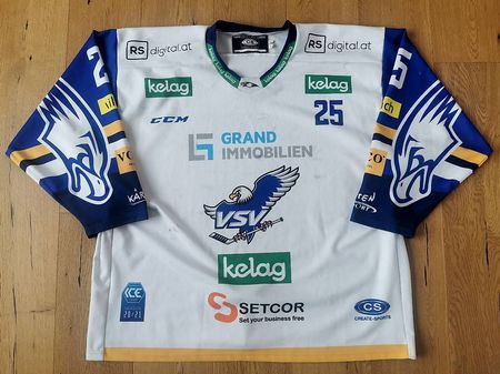 EC VSV Villach Eishockey Gameworn Trikot Schmidt