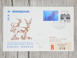 CL12 Enveloppe + Timbre Suisse 1976 Thème Aviation